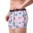thumbnail image 2 of Pofeuu Sea Shells 3 Print Men’s Boxer Briefs, Moisture-Wicking Underwear, Regular,Trunk-Medium, 2 of 5