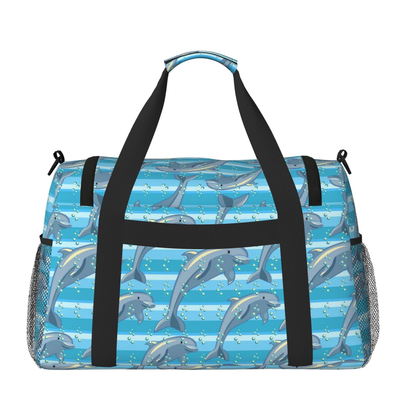Horeoi Dolphin for Travel Duffle Bag with Adjustable Strap - Large Capacity Hand Carry for Gym Sports Outdoor