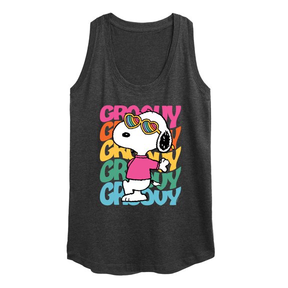 Peanuts - Groovy Stacked - Women's Racerback Tank Top