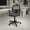 Gray, variant on Flash Furniture Flash Fundamentals Mid-Back Black Mesh Swivel Ergonomic Task Office Chair with Arms, BIFMA Certified