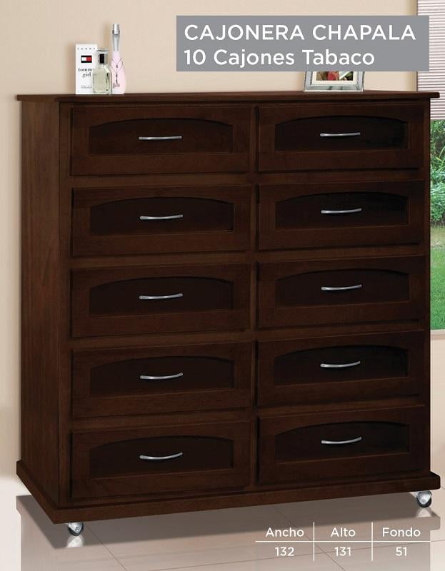 Cajonera Kessa Muebles Chapala 10 cajones tabaco Walmart en línea