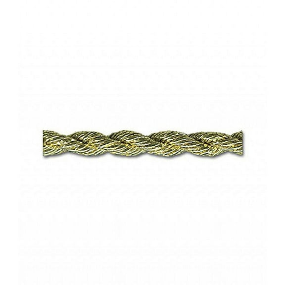 METALLIC GOLD 3/16 INCH TWIST CORD