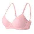 thumbnail image 4 of VFRGHD Wireless Bras For Women Thin Solid Color Comfortable Breathable Push Up Bra With Underwire Comfy Bralette Tshirt Everyday Bras Lightly Comfort Bra, 4 of 4