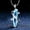 Type1, variant on Best-Selling Fashion Four-Leaf Clover Blue Pendant Necklace - Ocean Blue Diamond Shape, Vintage European and American Style, Elegant Clavicle Chain for Women
