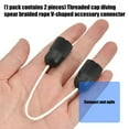 thumbnail image 4 of 2pcs Wishbone Latex Tube Adapter Fishing Tool Spearfishing Connector Underwater Spear Connection Accessory 14mm Thread, 4 of 8