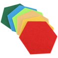 thumbnail image 2 of 6 Pack Hexagon Felt Pin Board Self Adhesive Bulletin Memo Photo Cork Boards Colorful Foam Wall Decor, 2 of 5