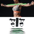 thumbnail image 1 of Juego de bandas de resistencia al ejercicio: 11 piezas de bandas de entrenamiento con agarres y correas para los tobillos, constructor de músculos per - Verde Baoblaze Banda de resistencia de boxeo, 1 of 8