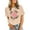 Beige, variant on Xmyrz Volleyball Shirts For Women Volleyball Graphic Game Day Team Tee Tops Casual Loose Short Sleeve Crewneck Summer Shirts