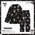 thumbnail image 2 of Pijamas Kuromi para mujer, primavera y otoño, algodón puro, manga larga, bonitos dibujos animados japoneses, ropa para el hogar para estudiantes, traje de invierno, 2 of 5
