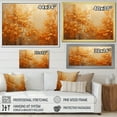 thumbnail image 4 of Designart "Harmonious Golden Autumn Forest I" Forest Floater Framed Wall Art Living Room, 4 of 5