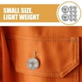 thumbnail image 3 of unbranded 30Ud Botones Decorativos Retro De Metal Plateado Para Abrigo Y Chaqueta Con Y Resistente, 3 of 6