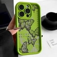 thumbnail image 3 of INS Retro Butterfly Silicone Phone Case For iPhone 11 12 13 14 15 Pro Max Plus XS X XR SE2020 Shockproof Bumper Back Cases Cover RJ, 3 of 6