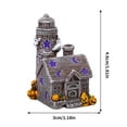 thumbnail image 2 of wowotier Halloween Haunted House Figurine, Resin Horror Ornament Modern Style Miniature Collectible Suitable, Miniature Scary Prop and Decoration for Halloween, Christmas, Parties and Events, 2 of 7