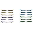 thumbnail image 1 of 12 pares de pegatinas reutilizables para párpados, contorno instantáneo, tapa con alas, cosmético EasyApplica Wmkox8yii hjk1472, 1 of 1