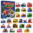 thumbnail image 2 of 24 Pack Christmas Tree Ornaments Set with Acrylic Vehicle Designs, Cute Holiday Decor for Student Party Favors, Christmas Gifts for Boys, 2 of 7