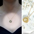 thumbnail image 3 of Rosec Jewels Flower Pendant Necklace - Lab Created Diamond Rose Pendant with Chain (EF-VS Quality), 18K Yellow Gold, 3 of 8