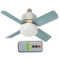 thumbnail image 1 of Bombilla Repuesto/Ventilador Techo Ventilador Pequeño Enchufe E27 Con Control Remoto 14W LED Regulable para Sala Estar Balcón Blanco, 1 of 9