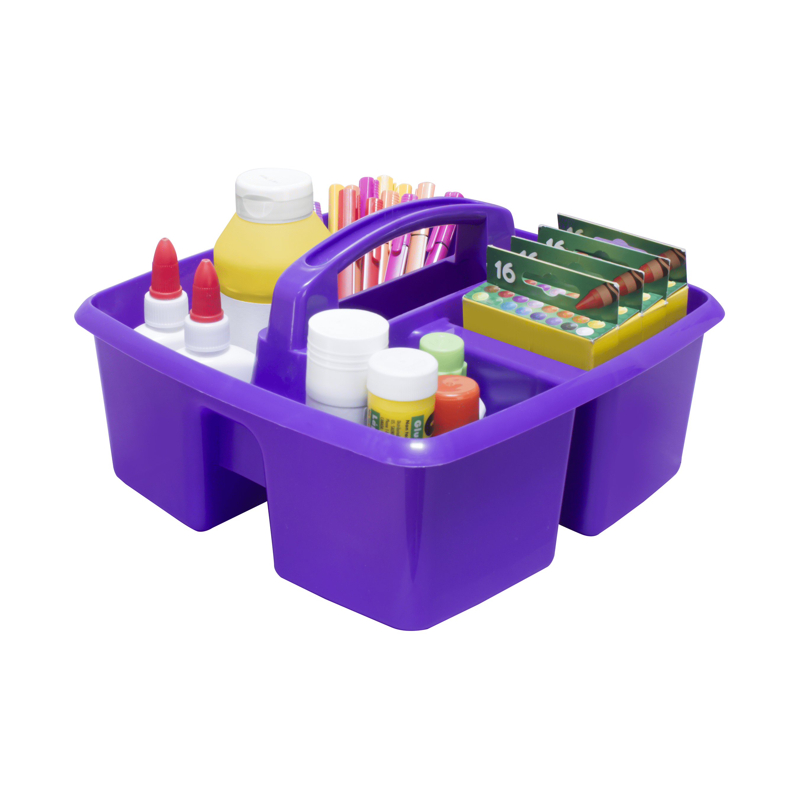 Classroom Art and Supplies Caddy, Purple (6 units/pack)