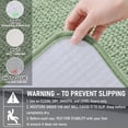 thumbnail image 3 of Smiry Chenille Bathroom Rugs 30x20, Rubber Backing Washable Bath Mats for Bathroom Floor, Sage Green, 3 of 9
