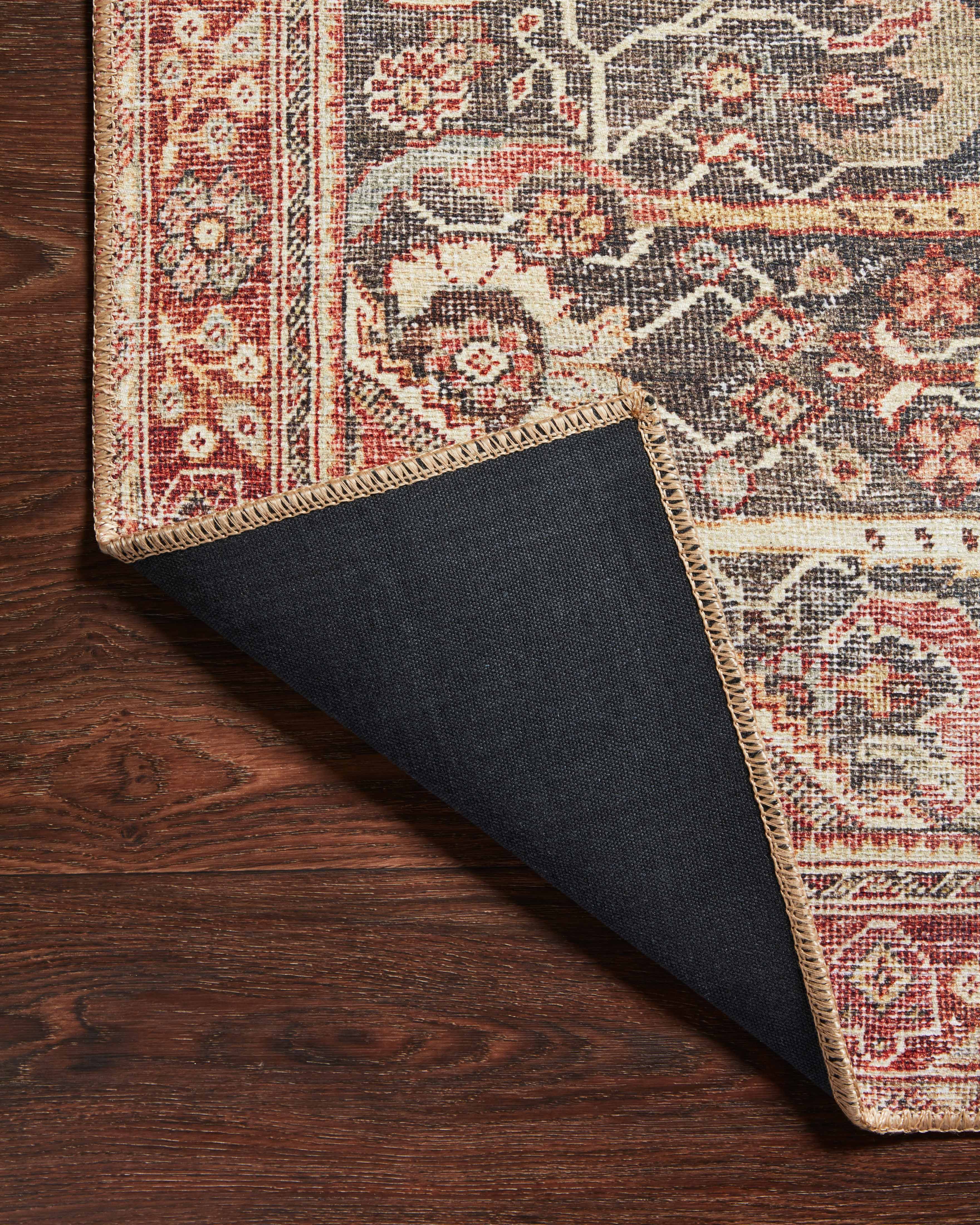 Echo Loom Grand Havana Charcoal / Brick 3'-6" x 5'-6" Accent Rug