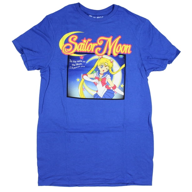 Hybrid Apparel Sailor Moon Women S In The Name Of The Moon Anime Manga T Shirt Sm Walmart Com Walmart Com