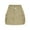 Skirts for women-Khaki, variant on Homenesgenics Skirt for Women Denim Women's Zipper Button High Waist Short Skirt Summer Solid Irregular Pockets Skirt Black M