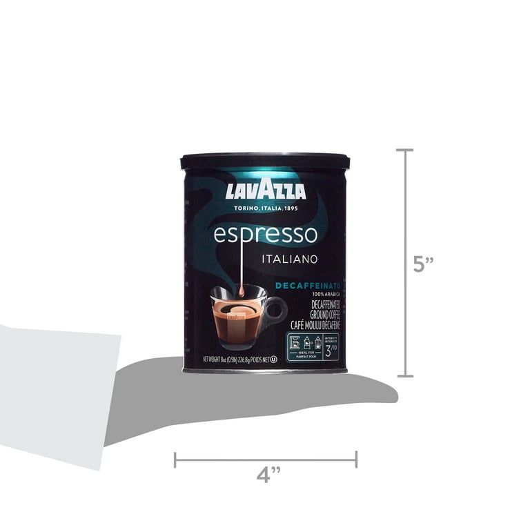 Lavazza Espresso Decaffeinato Medium Roast Ground Coffee 8oz