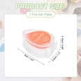 thumbnail image 2 of Uxcell Pigment Ink Pads for Stamps, 2 x 1.3 Inch Water-Based Pearlescent Washable Finger Ink Pads Drop Shape for Rubber Stamps, Embossing Craft, Wood, Clay, DIY Card Making, Orange, 2 of 6