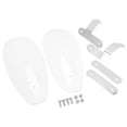 thumbnail image 1 of Motorcycle Hand Guard, 2pcs Curved Design ABS Handlebar Wind Shield Waterproof  For Chopper For Bikes For Station Wagons Transparent, 1 of 8
