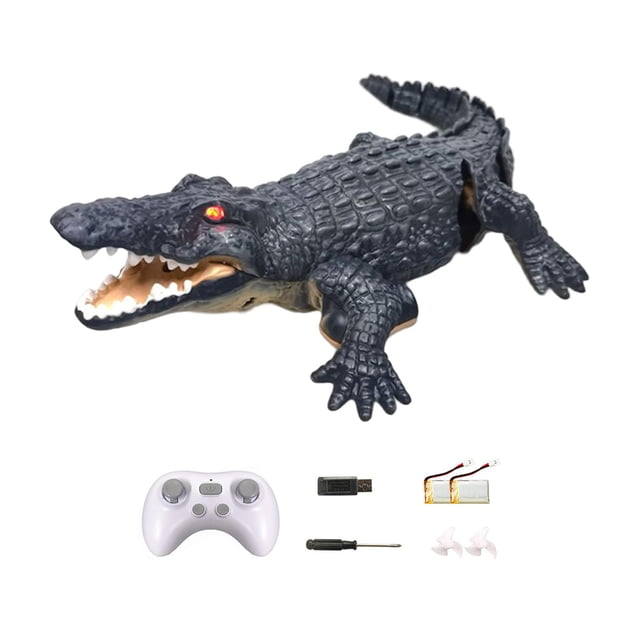 Electronic Alligator Boat Toys Alligator Toy para bañera al aire libre, 6 7 8 - dos batería perfke cocodrilo eléctrico