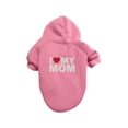 thumbnail image 2 of Winter Pet Dog Hoodie Soft Warm Sweatshirt with Athletic Lettering for Small and Medium Dogs Comfortable Fall Weather Apparel, Pink Size S, 2 of 6