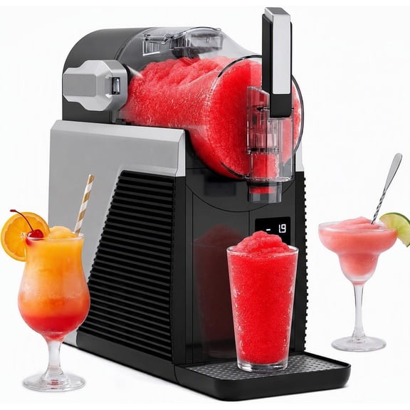 KNDKO Slushie Machine, Soft Serve Ice Cream Maker, 6 Presets, 7 Textures, No Ice Needed, 68oz Capacity, Self-Cleaning, Compact for Home