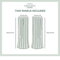 thumbnail image 3 of Exclusive Home Panneau de Rideau Jacquard Transparent Aspect Lin Texturé Belge, Blanc Hiver, 50x108, 2 Pcs, 3 of 7