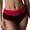 Red, variant on Women’s High Waist Cotton Thong – Breathable G-String Underwear for All Seasons, Comfortable Everyday Thong Yellow XL