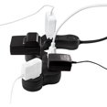 Quirky Pivot Power Flexible 6 outlet surge protector BLACK