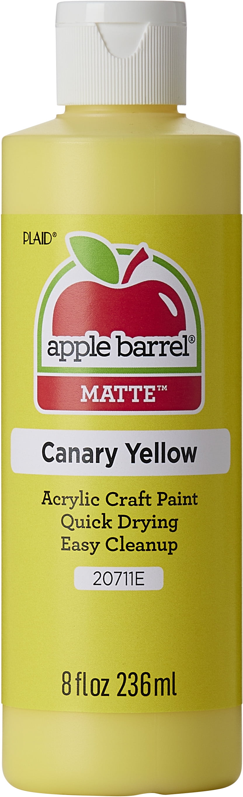 Apple Barrel Acrylic Craft Paint, Matte Finish, Canary Yellow, 8 fl oz