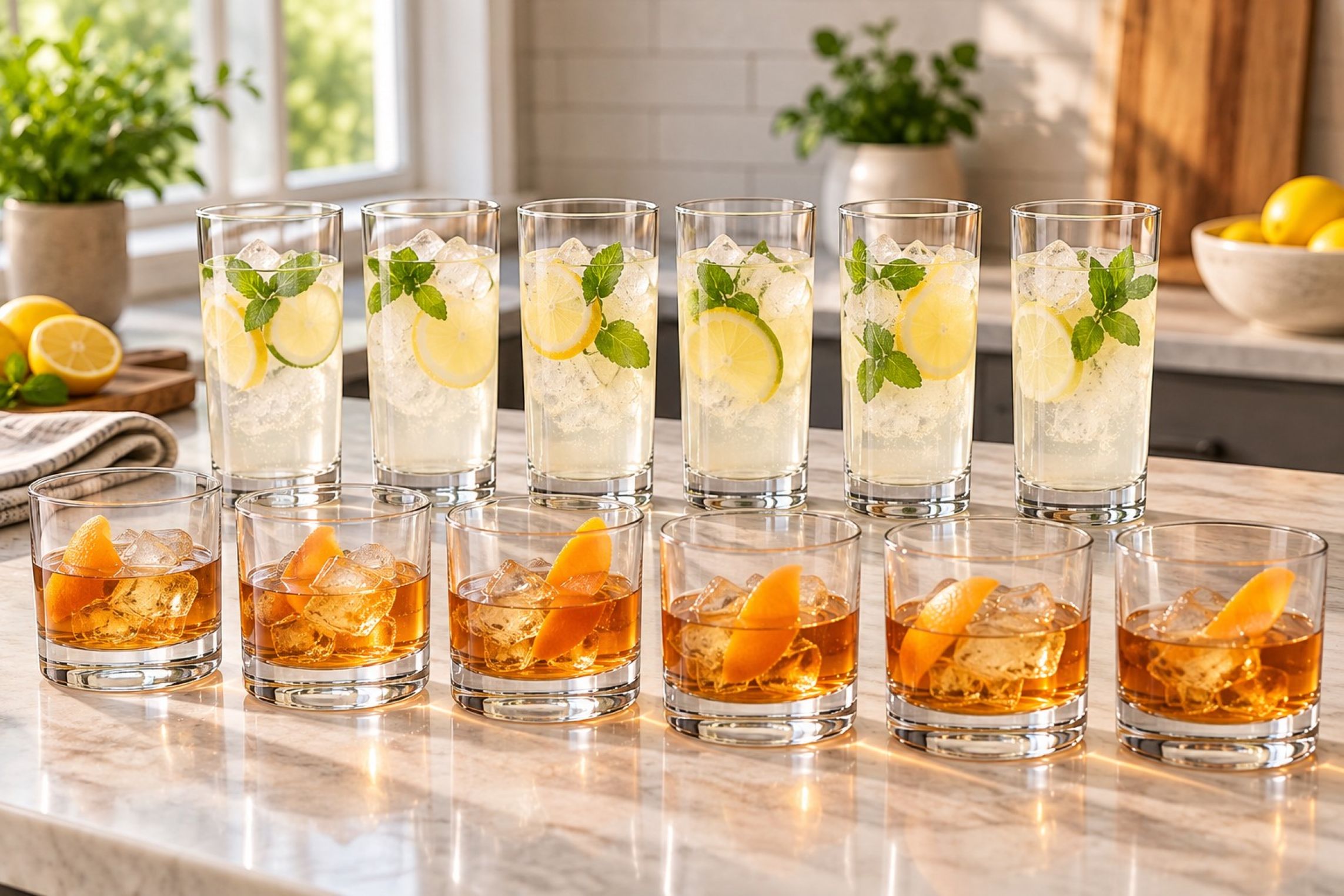 Mainstays Tennyson Glass Drinkware Set, 12 Pieces photo 6