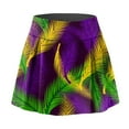 thumbnail image 5 of Sparkly Sequin Print Casual Elastic Waist Double Layer Athletic Skirt For Festival And Dance, 5 of 6