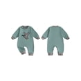 thumbnail image 2 of BemeyourBBs Newborn Baby Boy Duck Hunting Outfits Romper Spring Fall Winter Clothes Cute Mallard Embroidery Plaid Long Sleeve Jumpsuit One Piece Outfit, 2 of 9