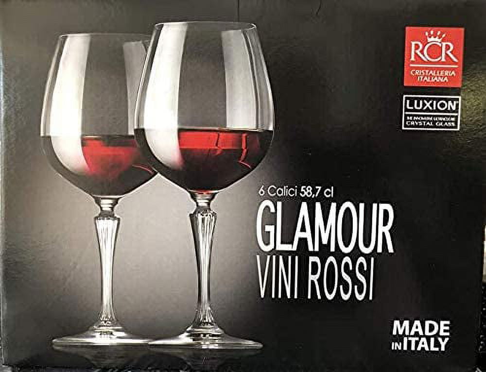 Diamond Cut Red Wine Glass, Set of 6 – PORTA