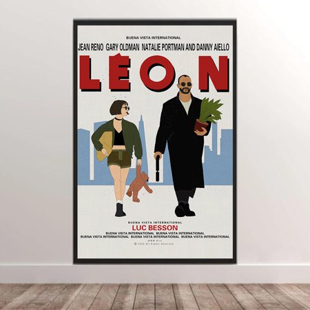 POSTER LÃ©on 1994 Movie Poster Classic Film Poster Wall Art Decor High Quality Movie Prints -UNFRAMED