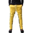 thumbnail image 2 of Ma Croix Mens Stripe Track Pants Skinny Fit Elastic Athletic Training Joggers, 2 of 6