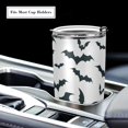 thumbnail image 5 of Halloween Tumbler Black Cool Bat Insulated Coffee Cup Back to School Beverage Container Office Travel Mug with Straw and Lid 20oz Holiday Gift Day of The Dead Present, 5 of 5