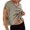 A1 Green, variant on Women's Open Back Workout Top, Short Sleeve Y2K Yoga Shirt, Athletic Slouchy Crop Tee, Casual Backless Running Gym Top for Fitness and Streetwear Black L