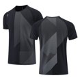 thumbnail image 3 of Camiseta de secado rápido para hombre, camiseta deportiva para correr, camiseta de entrenamiento para gimnasio, ropa deportiva informal transpirable para correr, 3 of 5
