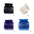 thumbnail image 3 of 12pcs Salon Rouleau Chaud Perm Cheveux Réutilisables Clips d'Isolation Élastiques Cheveux Curler Pinces Femmes Outils de Coiffure Accessoires de Cheveux Pourpre, 3 of 9