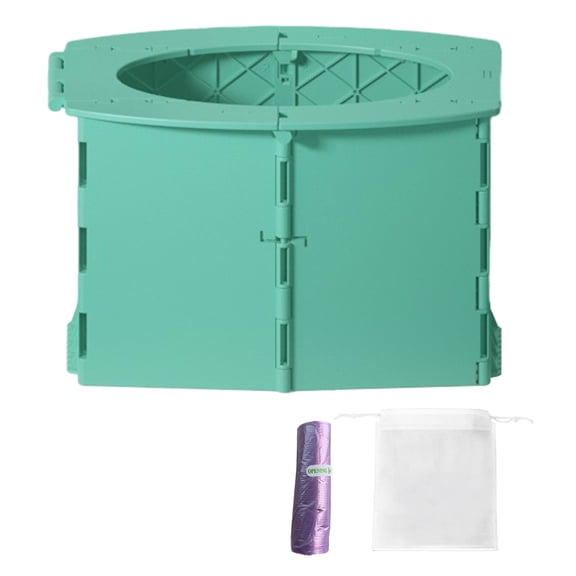 OIUR Portable Potty Seat Foldable Design One-Step Setup Kids Toilet Seat with Cleaning Bags Supports Up to 50KG Potty Chair