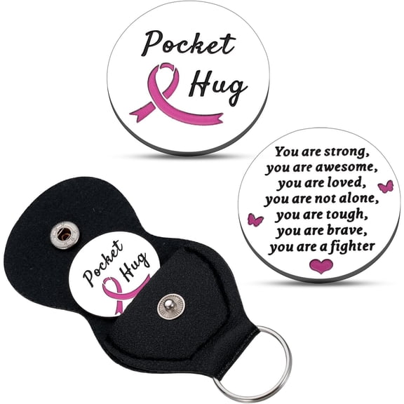 Breast Cancer Awareness Pocket Hug for Women Breast Cancer Gifts for Woman Cancer Care Gifts for Women Breast Cancer Accessories for Women Breast Cancer Survivor Gifts for Woman Get Well Soon Gifts