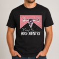 thumbnail image 2 of Men's Western Graphic T-Shirt, Raised On 90's Country Bull Skull Tee, 2 of 9