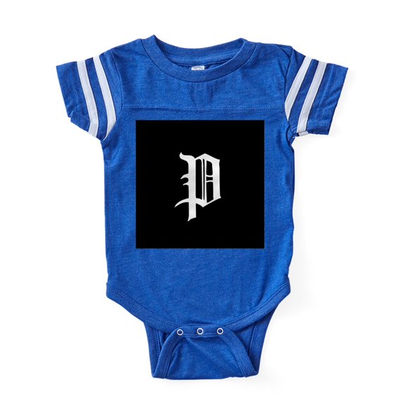 CafePress - Gothic Initial P - Cute Infant Baby Football Bodysuit
